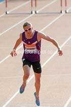 Niall Flannery, 400 metres hurdles at the Glasgow Diamond League. Photo: David T. Hewitson/Sports for All Pics